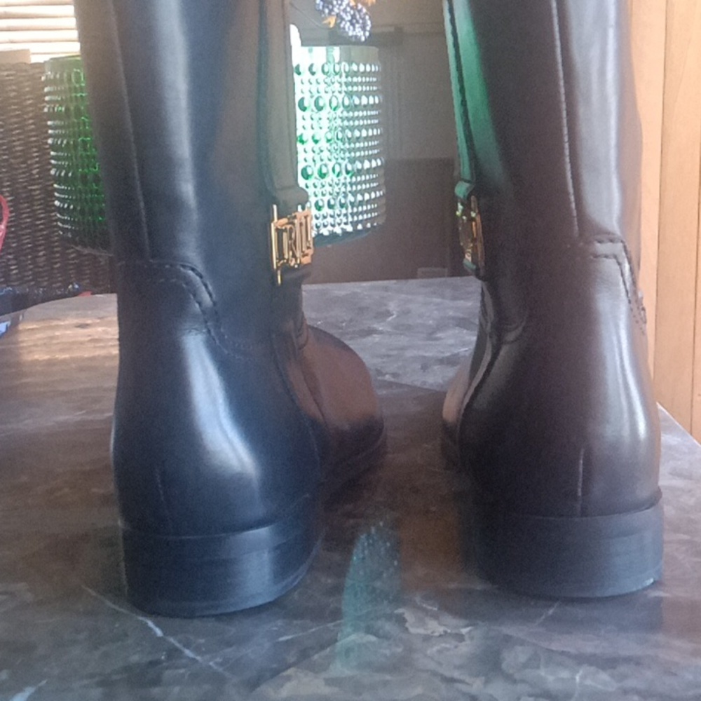 Lauren boots by Ralph Lauren Black Knee-High Boots - Picture 5 of 6